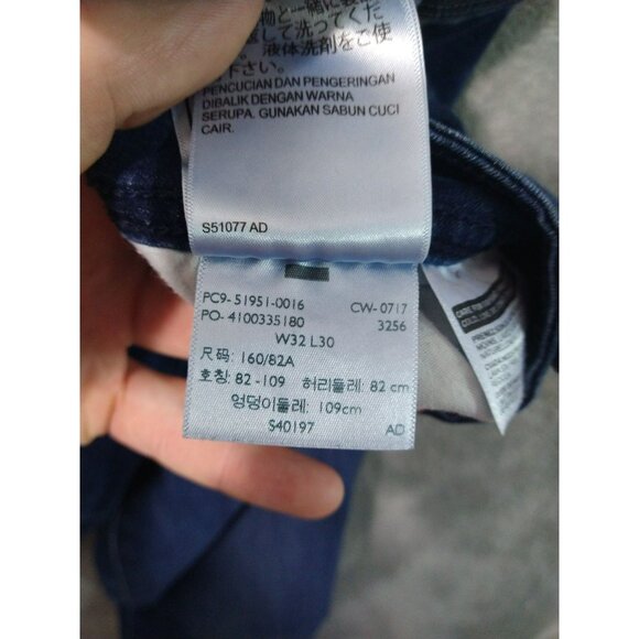 Levis 529 Jeans Womens 32 Blue Denim Curvy Bootcut Stretch Distressed Dark Wash - Picture 9 of 11